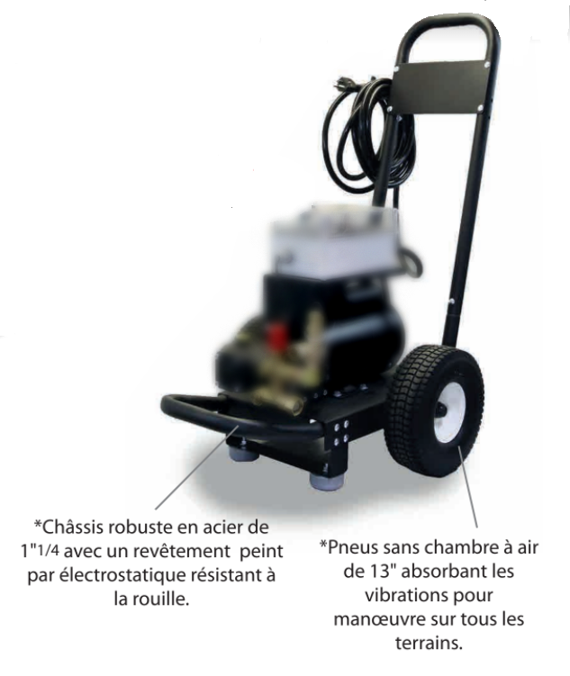 Passion Detailing Machine à Pression Ensemble A | 2000 PSI, 3,7 GPM | 240volts, 23,5amp