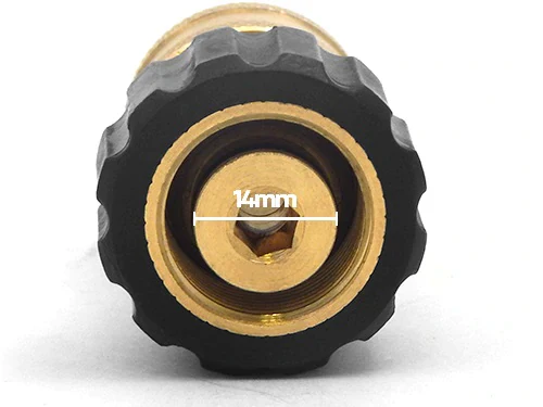 MTM HYDRO 3/8" QC BRASS COUPLER X M22 F 14MM TWIST COUPLER (24.0448)