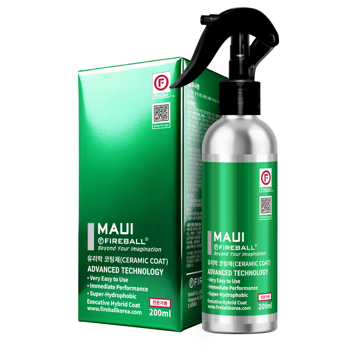 Fireball MAUI Hybrid Spray Ceramic Coating 200mL (PROFESSIONNEL AUTORISÉ SEULEMENT, CONTACTEZ-NOUS POUR AVOIR ACCÈS)