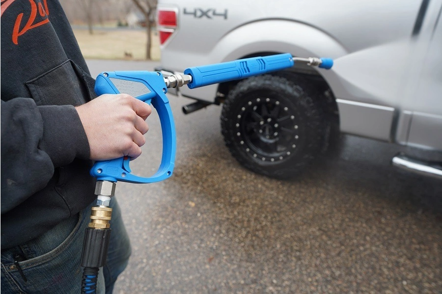 MTM HYDRO ACQUALINE 316 STAINLESS 20&quot; BENT LANCE w/ STAINLESS STEEL QUICK CONNECT INSTALLED #12.5022