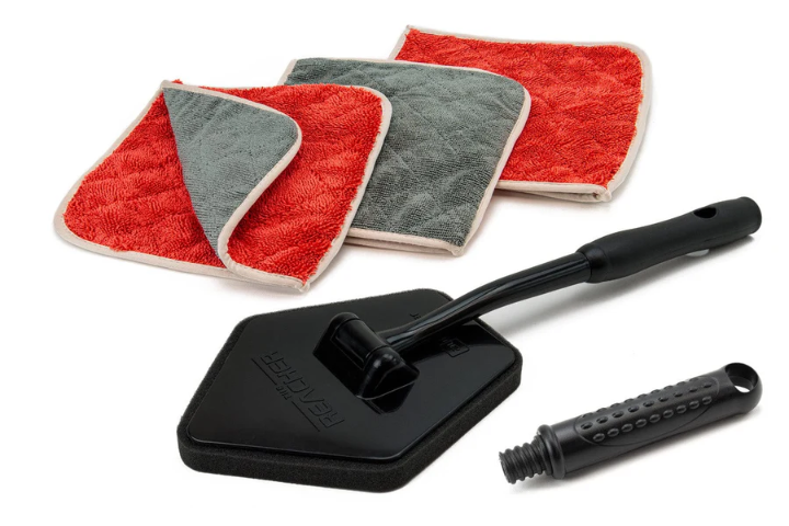 Autofiber [Reacher Glass Kit] Smooth Glass Flip Towels &amp; Reacher Extension Tool + 3 pack
