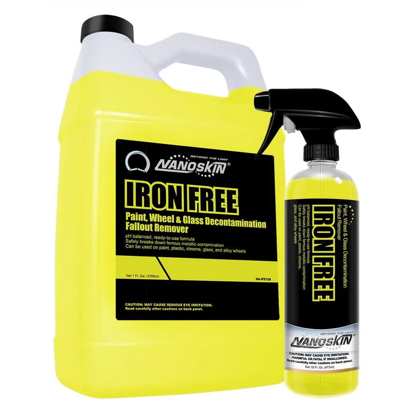 Nanoskin IRON FREE Paint, Wheel &amp; Glass Decontamination / Fallout Remover 128oz