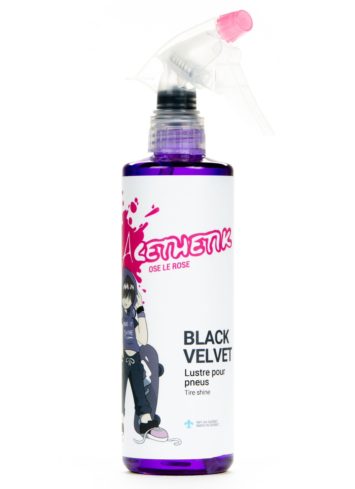 Acethetik Black Velvet Lustre pour Pneus et Plastiques Extérieurs