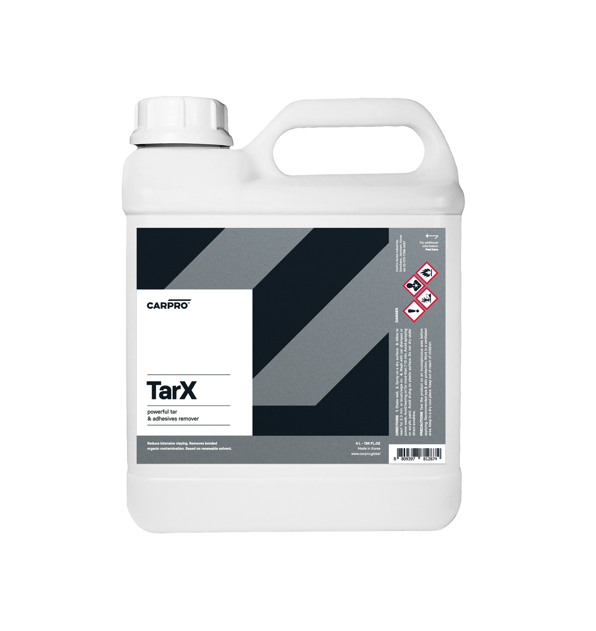 CarPro TarX Bug, Tar &amp; Adhesive Remover 4L