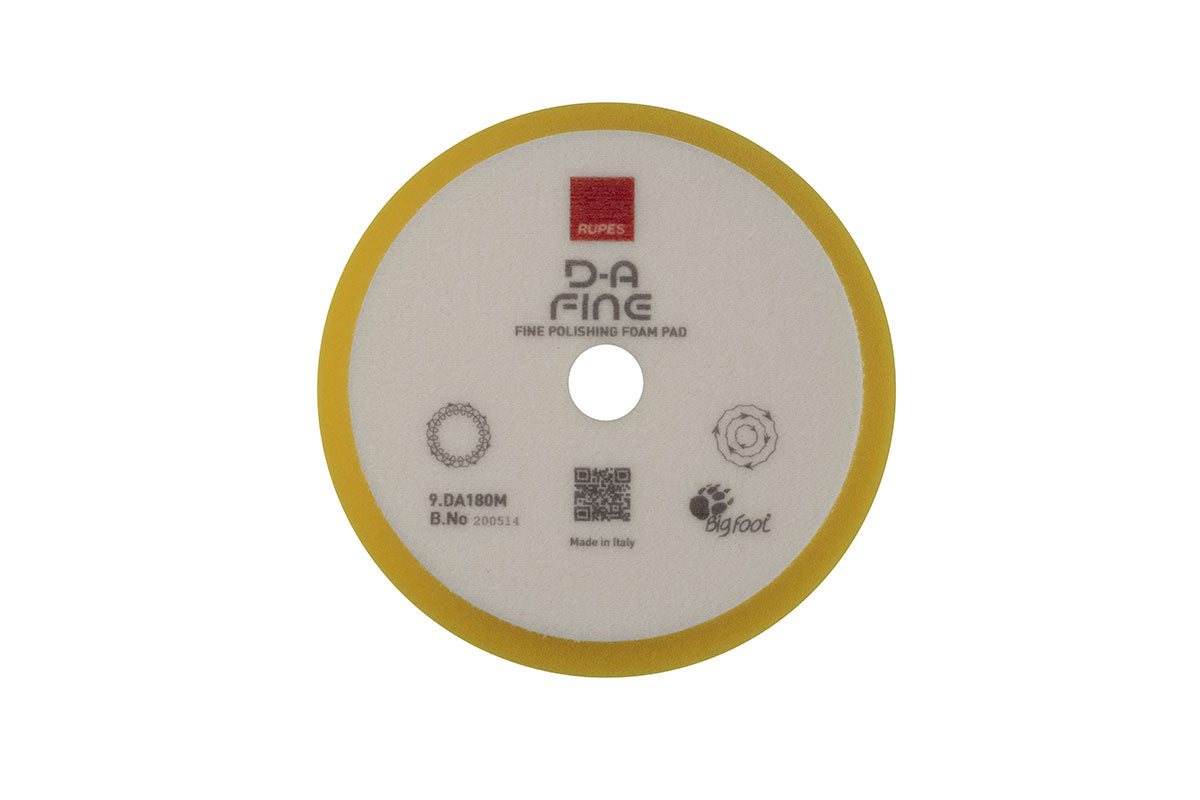 Rupes DA Fine (6&quot; - LHR21) Yellow Fine Finishing Foam Pad 180mm