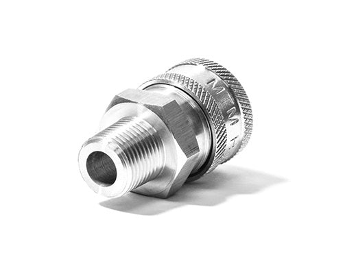 MTM Hydro 3/8&quot; Male NPT Stainless Quick Coupler #24.0064
