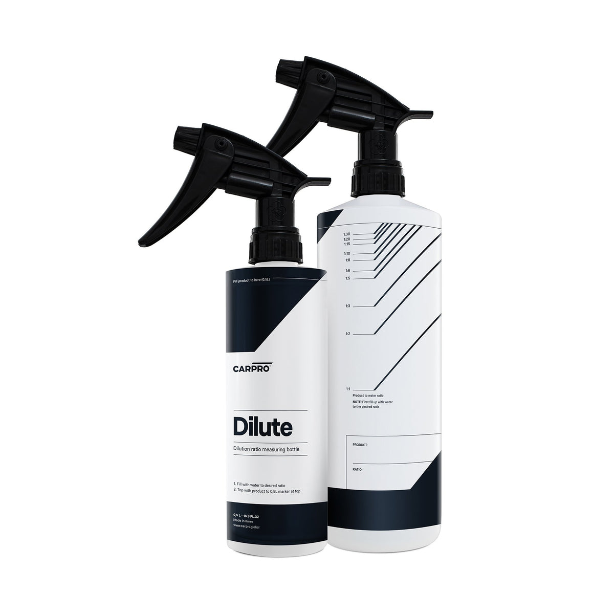 CarPro Dilute Bouteille Graduée et Vaporisateur 500mL / 1L